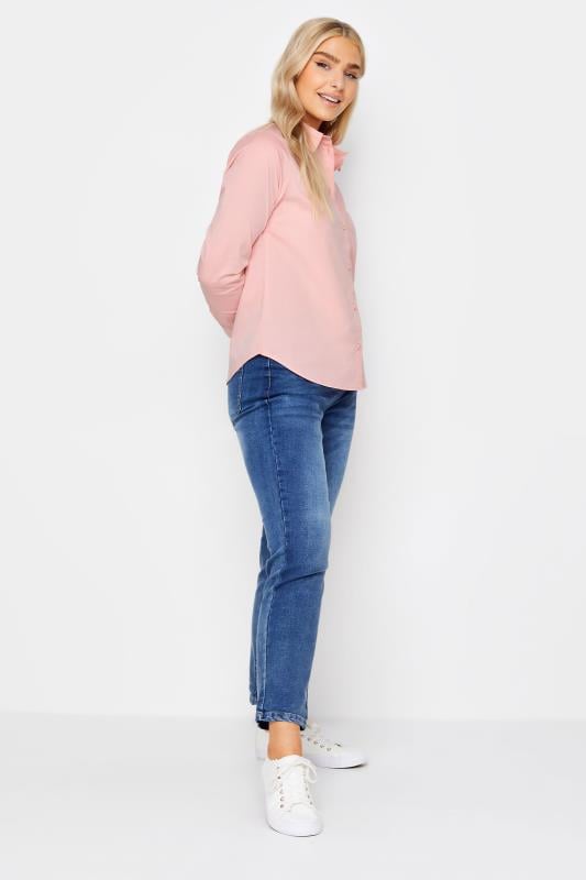 M&Co Pink Cotton Poplin Long Sleeve Shirt | M&Co 2