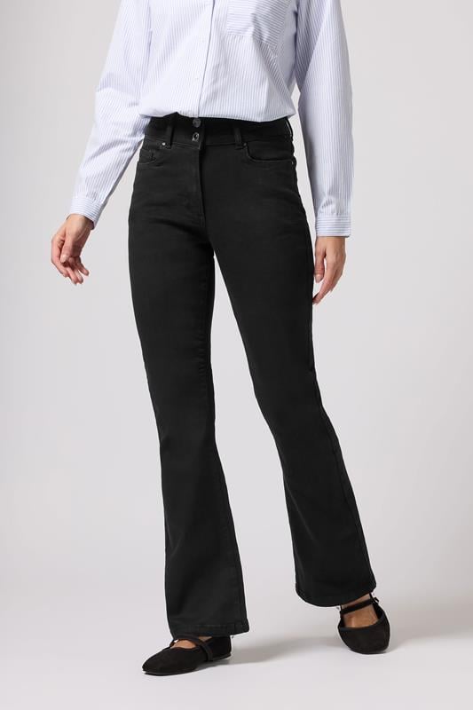 M&Co Black Lift & Shape Kick Flare Jeans | M&Co 1