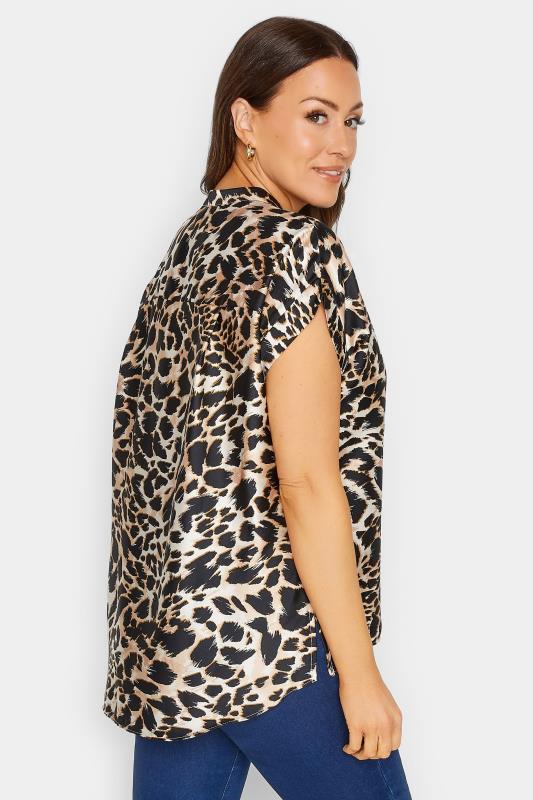 M&Co Black Leopard Print Short Sleeve Shirt | M&Co 3