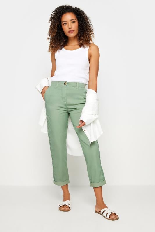 M&Co Sage Green Chino Trousers | M&Co 2