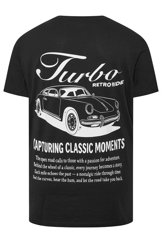 JACK & JONES Big & Tall 2 Pack White & Black Graphic T-Shirts | BadRhino 7