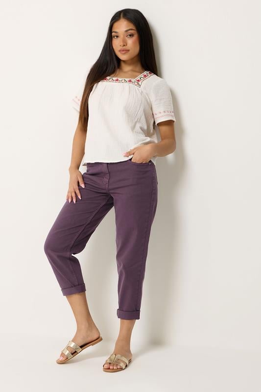  M&Co Berry Purple Mom Jeans