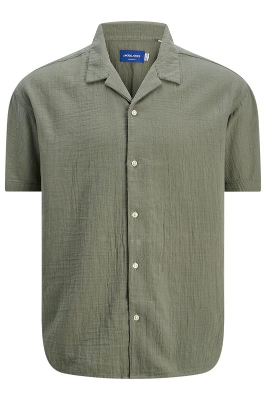 JACK & JONES Big & Tall Light Blue Resort Shirt | BadRhino 2