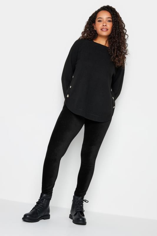 Sheebo Womens Cotton Spandex Basic Full Length Classic Black Size