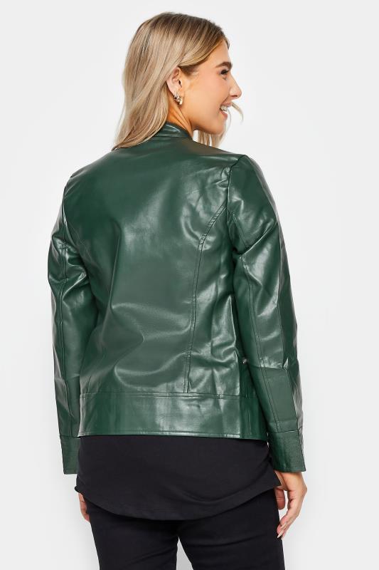 M&Co Dark Green Faux Leather Jacket | M&Co 3