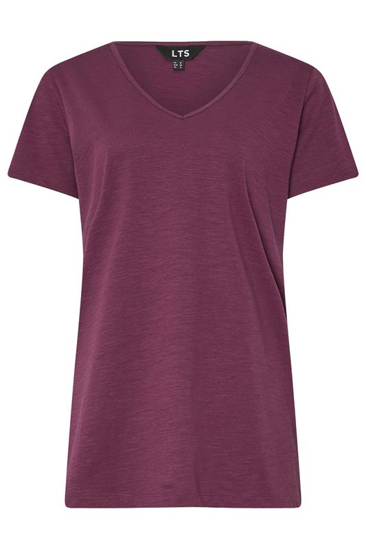 LTS Tall 2 PACK Green & Purple Cotton V-Neck T-Shirts | Long Tall Sally  8