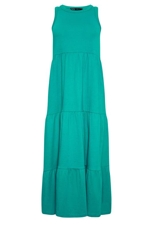 M&Co Petite Green Sleeveless Tiered Dress | M&Co 5