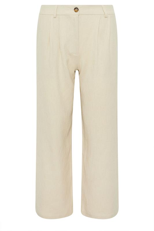 PixieGirl Petite Women's Natural Brown Wide Leg Trousers | PixieGirl 6