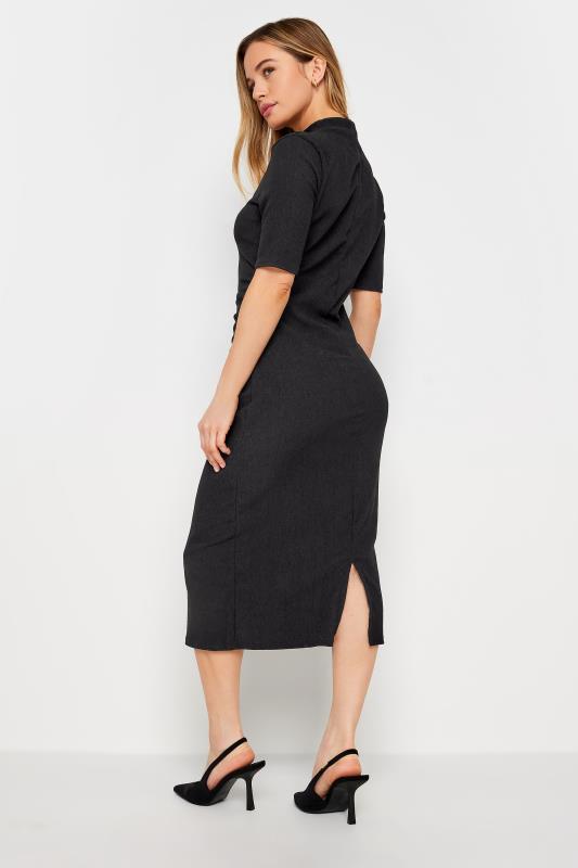 M&Co Petite Black Textured Midi Dress | M&Co  3