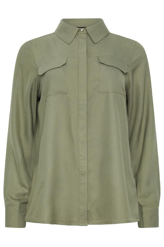 M&Co Khaki Green Utility Shirt | M&Co 5
