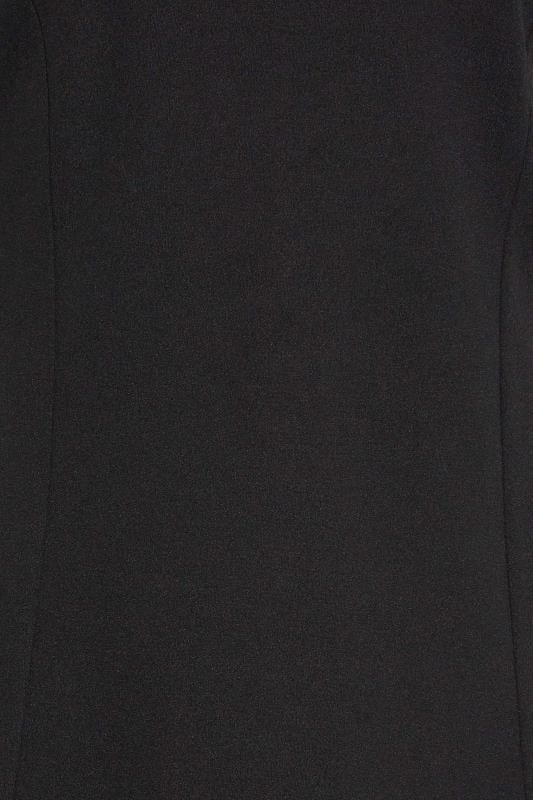 M&Co Petite Black Scuba Notch Neck Midi Dress | M&Co 5