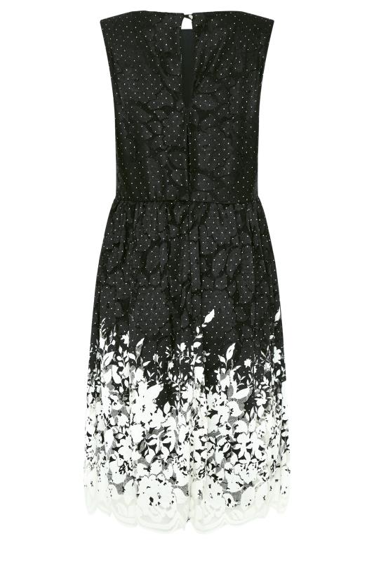 M&Co Black Lace Border Midi Dress | M&Co 7