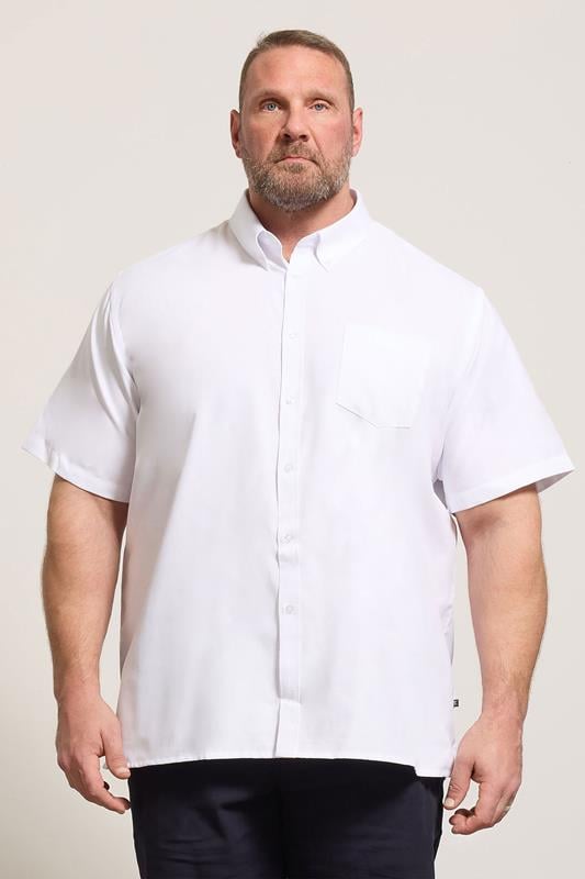 KAM White Oxford Short Sleeve Shirt