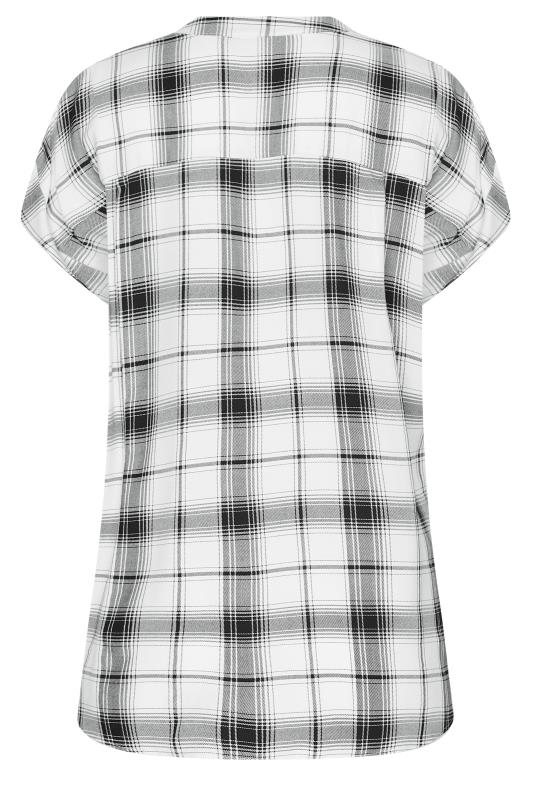 M&Co White Check Short Sleeve Shirt | M&Co 7