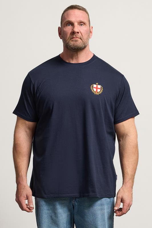 BadRhino Big & Tall Navy Blue England Crest T-Shirt | BadRhino 1