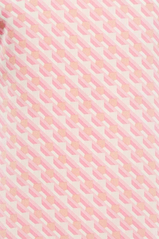 M&Co Pink Geometric Print Blouse | M&Co 5