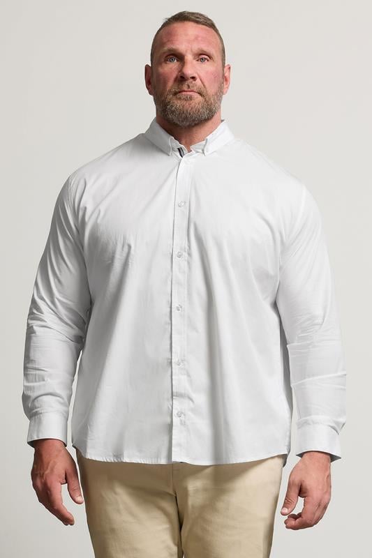 BadRhino Big & Tall White Poplin Shirt