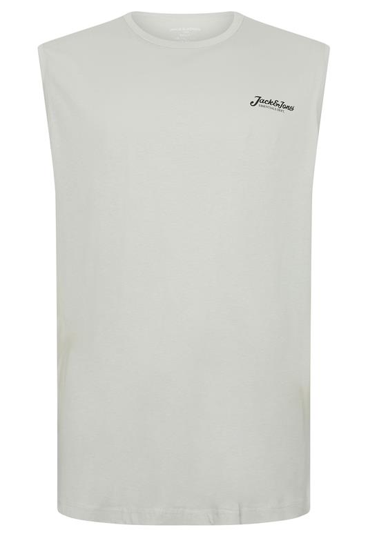 JACK & JONES 3 PACK Big & Tall White, Black, and Light Blue Tanktops | BadRhino 5