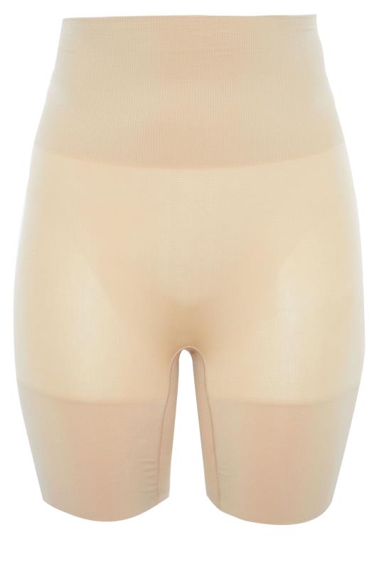Plus Size Nude Seamless Control High Waisted Short | Yours Clothing 4
