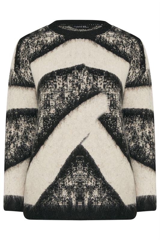 EVANS Plus Size Black Animal Print Fluffy Knitted Jumper | Evans 7