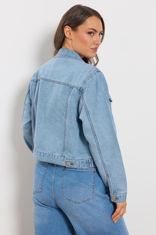 YOURS Plus Size Blue Wash Denim Jacket | Yours Clothing 2