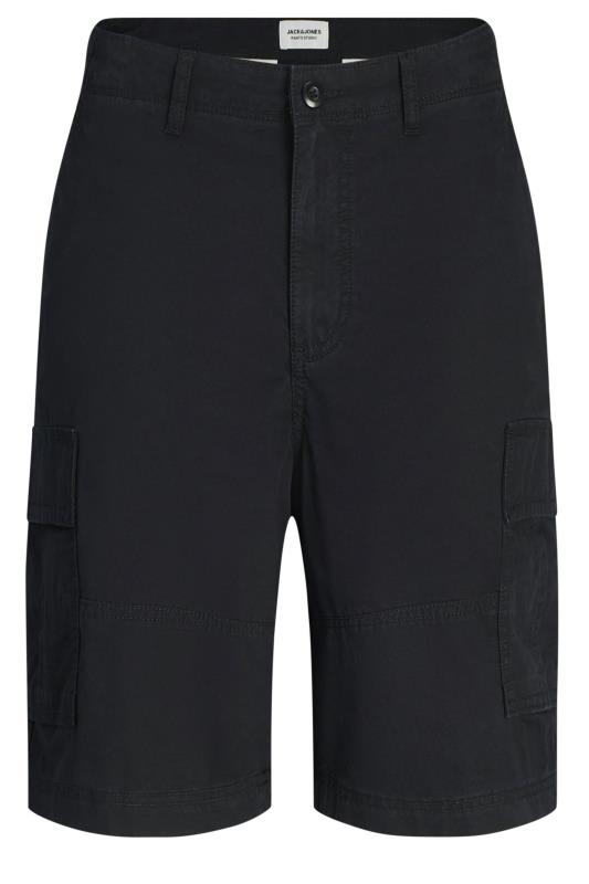 JACK & JONES Big & Tall Black Cargo Shorts | BadRhino 2