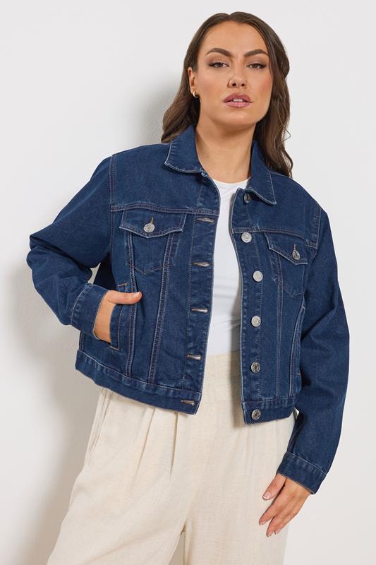 YOURS Plus Size Indigo Blue Denim Jacket | Yours Clothing 1