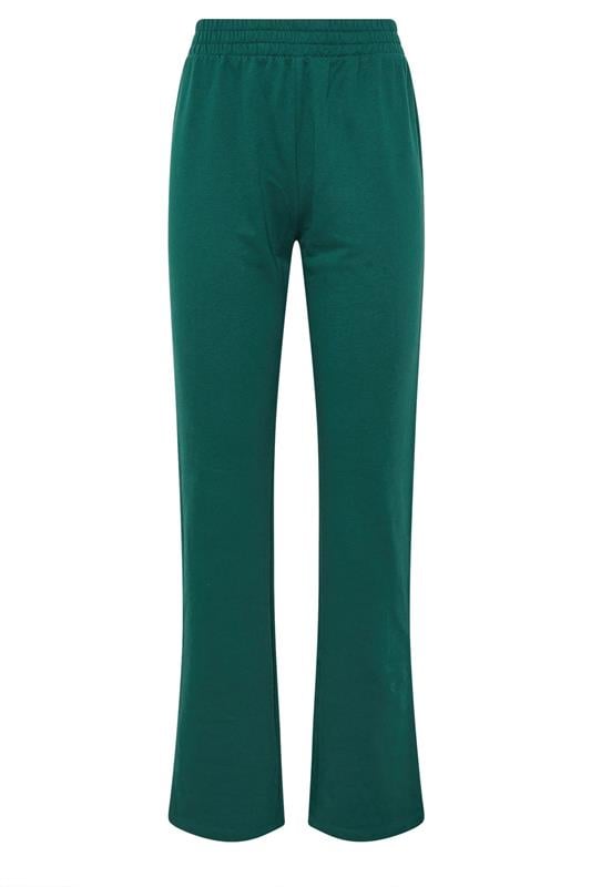 LTS Tall Green Jersey Fitted Straight Leg Joggers | Long Tall Sally 5