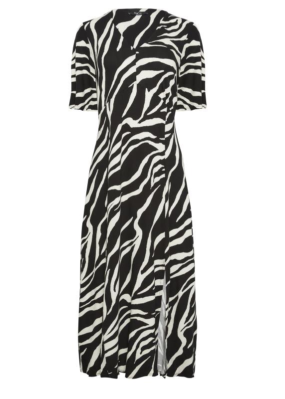 M&Co Black & White Swirl Print Midi Dress  | M&Co 5