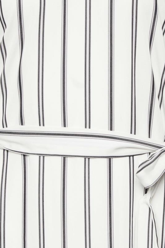 M&Co White Stripe Print Tie Waist Tunic Dress | M&Co 5