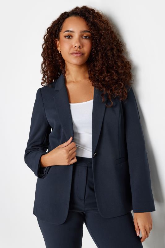 Women's  M&Co Navy Blue Tailored Blazer