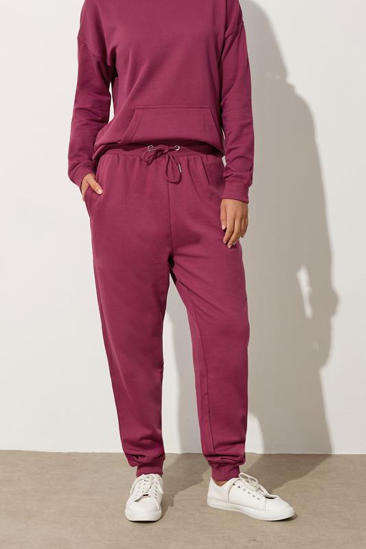 LTS Tall Women's Dark Pink Cuffed Jogger | Long Tall Sally 1