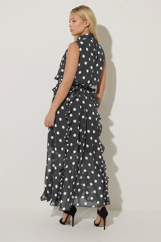 STAR Black Polka Dot Maxi Dress | StarByJM 4