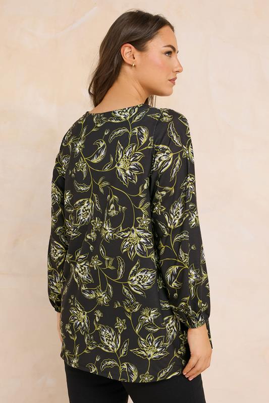 EVANS Curve Plus Size Paisley Print Pleat Front Top | Evans 2