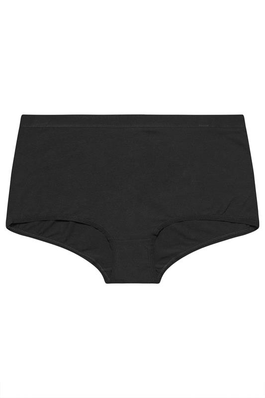 YOURSET 5 PACK Plus Size Black Heart Print Shorts | Yours Clothing 10