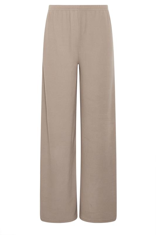 LTS Tall Women's Natural Brown Ribbed Wide Leg Trousers | Long Tall Sally 5