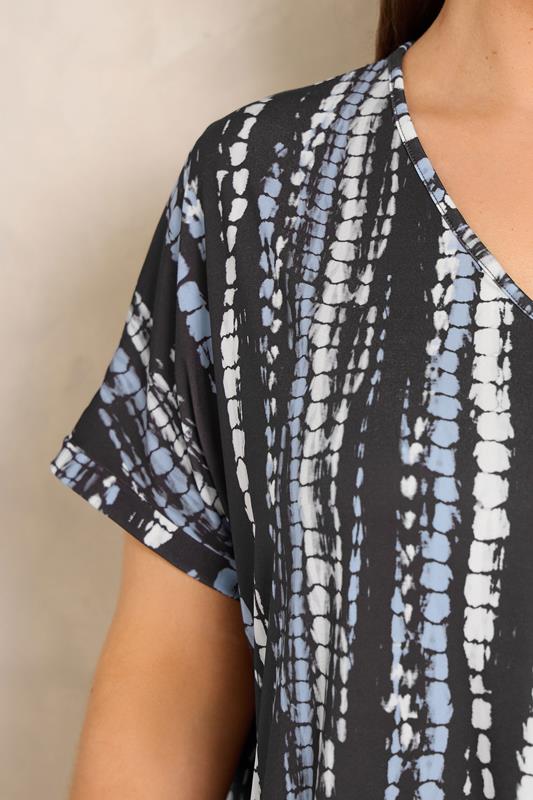 EVANS Plus Size Brown Tie Dye Swing Top | Evans 4