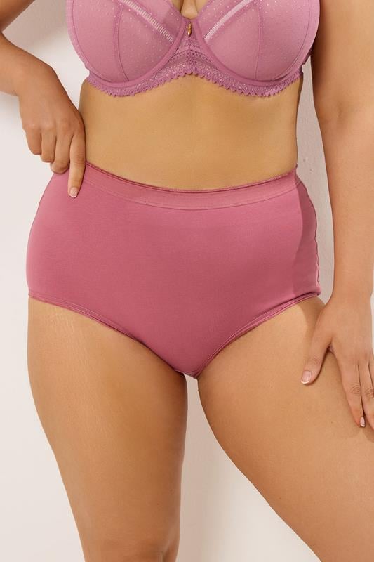 YOURS 5 PACK Plus Size Purple Full Briefs | Yours Clothing 2