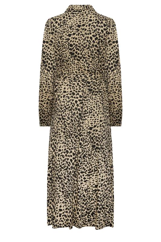 M&Co Brown Leopard Print Midaxi Shirt Dress | M&Co 7