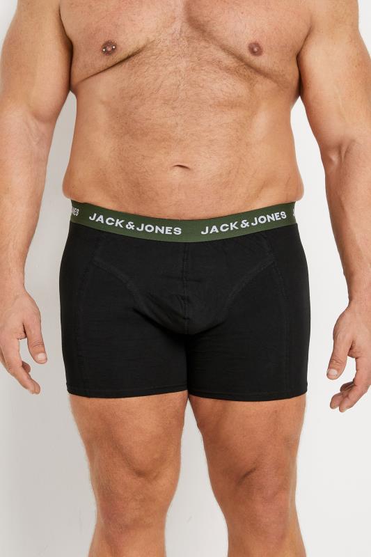 JACK & JONES Big & Tall 5 PACK Black 'Oliver' Boxers | BadRhino 2