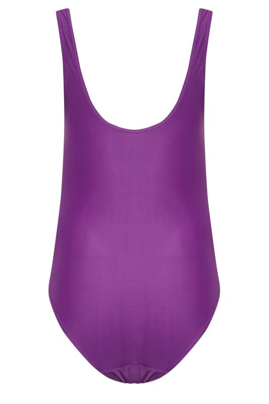 LTS Tall Purple Twist Cut Out Swimsuit | Long Tall Sally  8