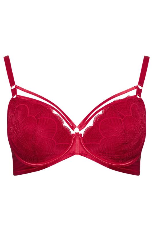  YOURS Curve Red Lace Underwired Bra