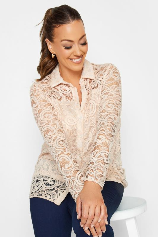 M&Co Nude Pink Lace Shirt | M&Co 4