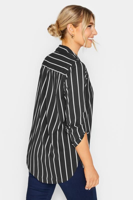 M&Co Black Stripe Long Sleeve Shirt | M&Co 3