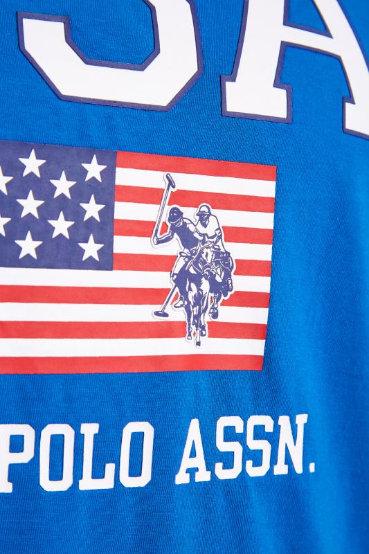 U.S. POLO ASSN. Blue USA Print T-Shirt | BadRhino 4