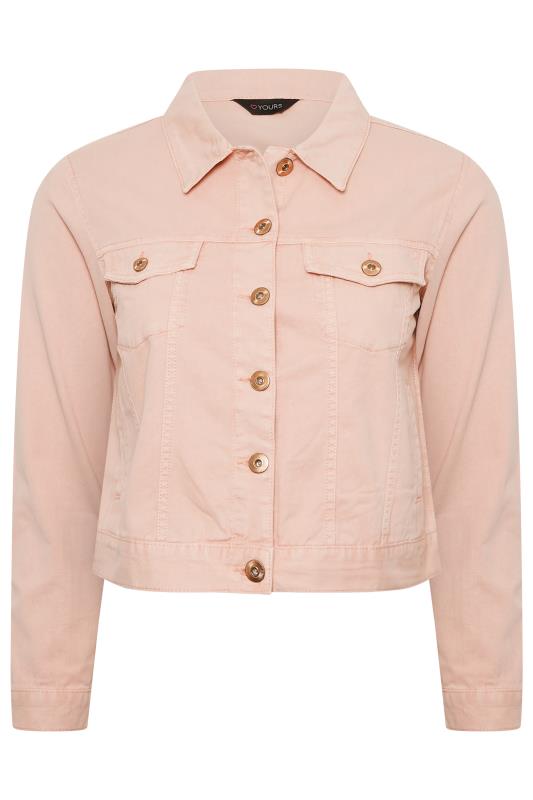 YOURS Plus Size Pink Denim Jacket | Yours Clothing 6