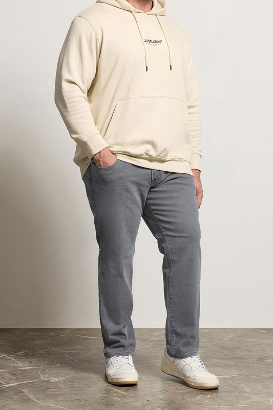 JACK & JONES Big & Tall Grey Jeans | BadRhino 1