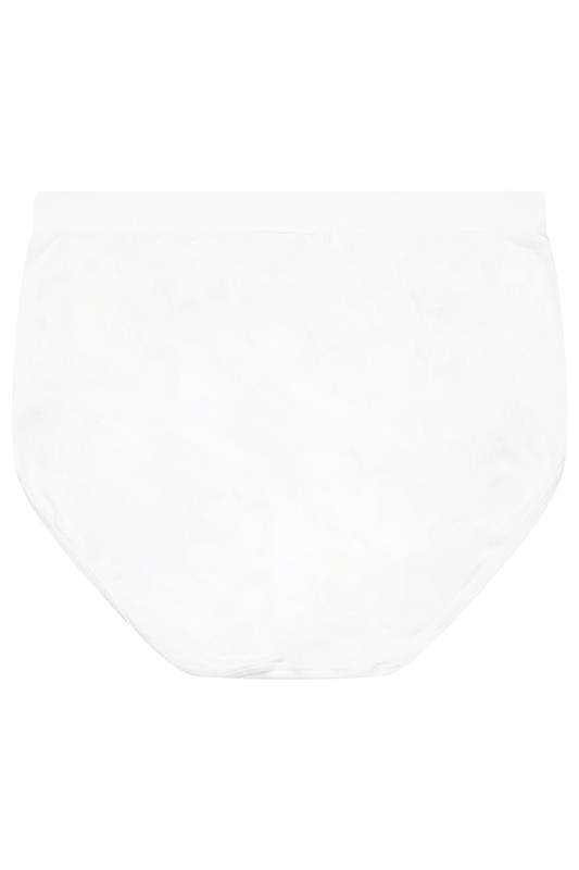 YOURSET Plus Size 2 PACK Black & White Seamless Light Control Full Briefs | Yours Clothing  10