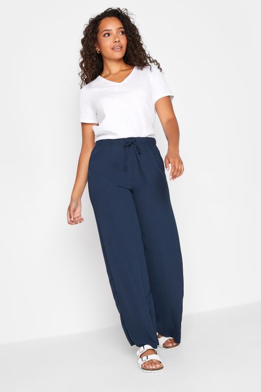 Sutton - Royal Blue High Waisted Wide Leg Trousers – Miss G Couture