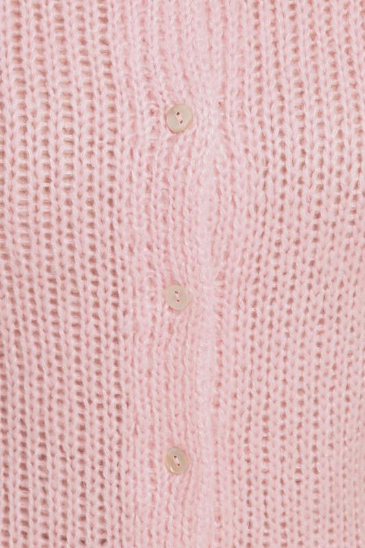YOURS Plus Size Pink Short Sleeve Soft Touch Cardigan | Yours Clothing 4